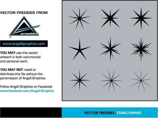 Stars and Shines Vector