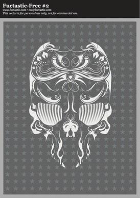 Free Vector Skull Flourish Mexican Touch