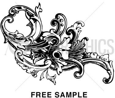 Baroque Ornament Vectors Vol1