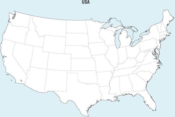 United States Map Vector