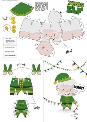 Xmas Elf Paper Craft