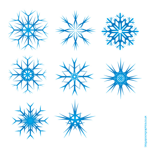 snow flake vectors 