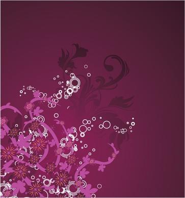 Beautiful purple floral background