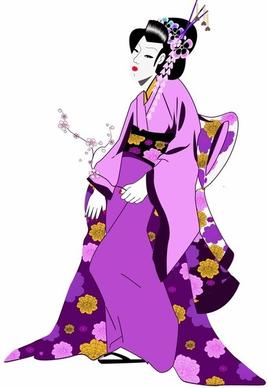  Japanese Geisha Girl