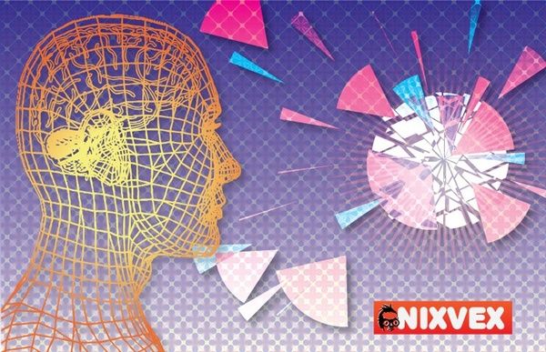 Nixvex "WireFrame Head" Free Vector