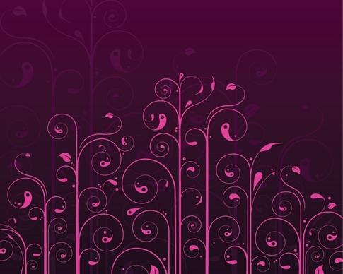 Vector Swirls Flower Pattern