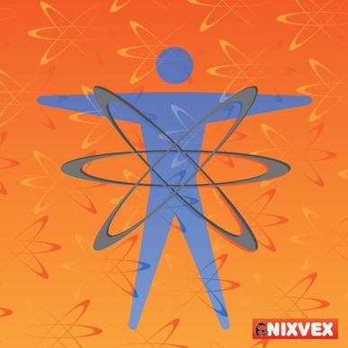 NixVex NixVex "Atomic Energy" Free Vector Texture and Symbol