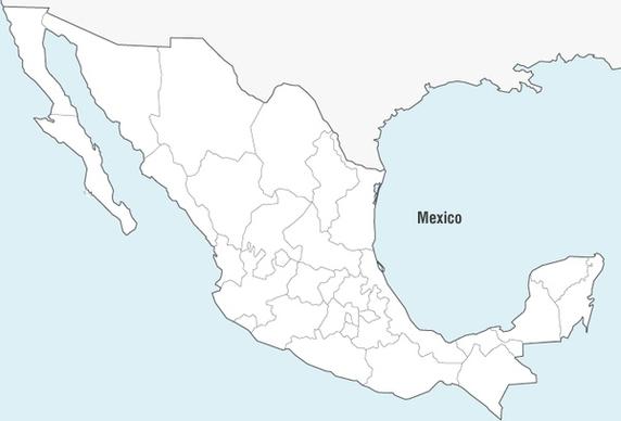 Mexico Map Vector