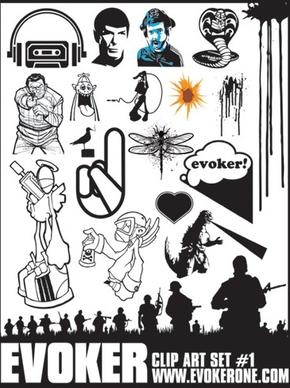 Evoker Clip Art Set 1