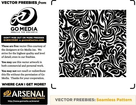 Seamless Swirls Vector Freebies