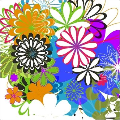 Random Free Vectors - Part 7: Flowers