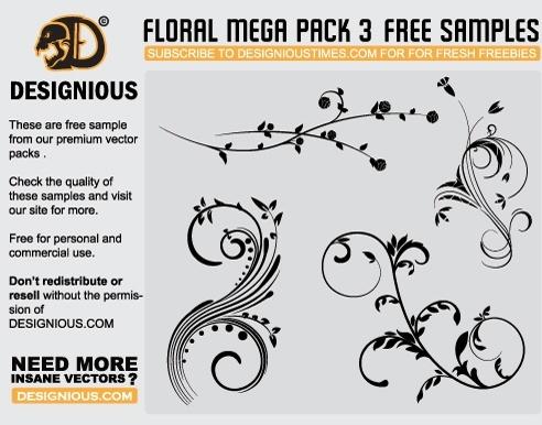 Free vector flourishes 