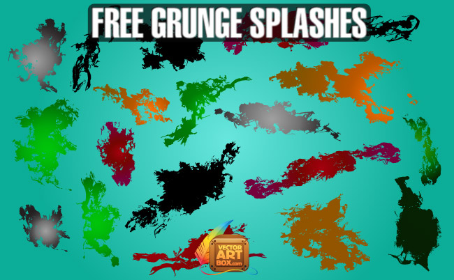 Free Grunge Splashes