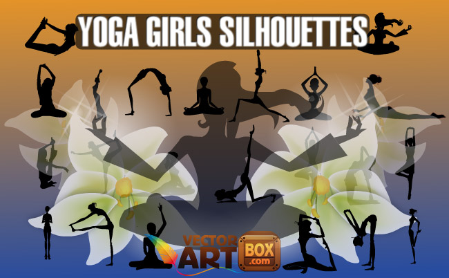 Yoga Girls Silhouettes