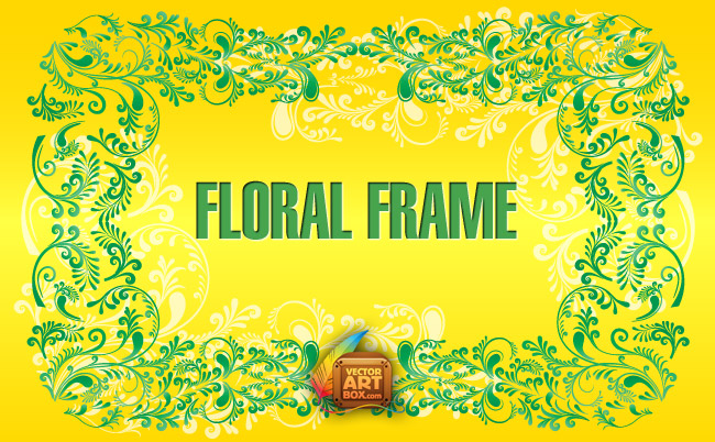 Floral Border Frame