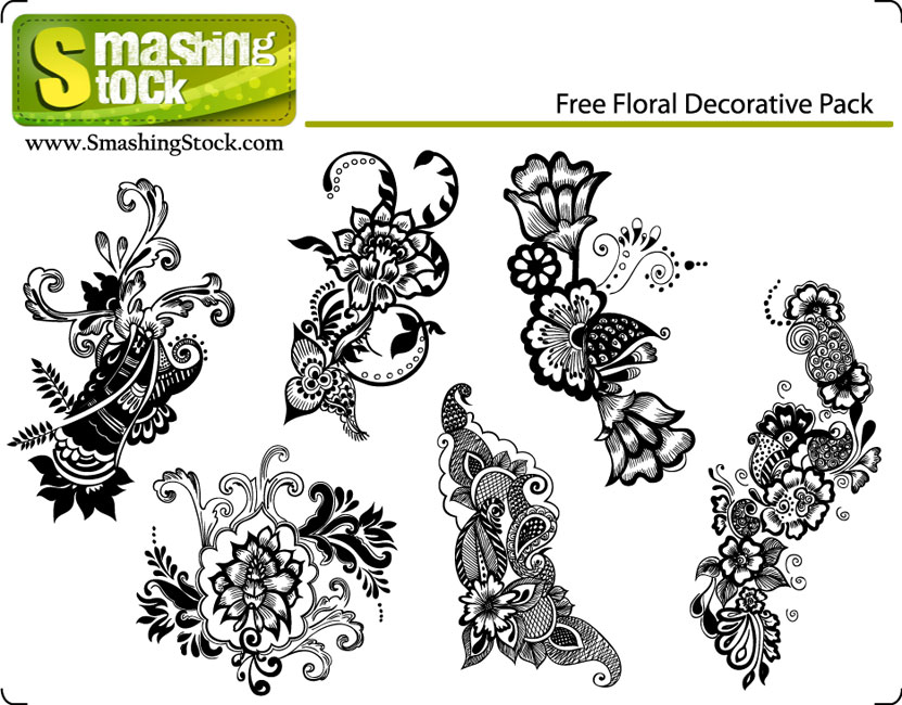 Free Floral Decorative Pack