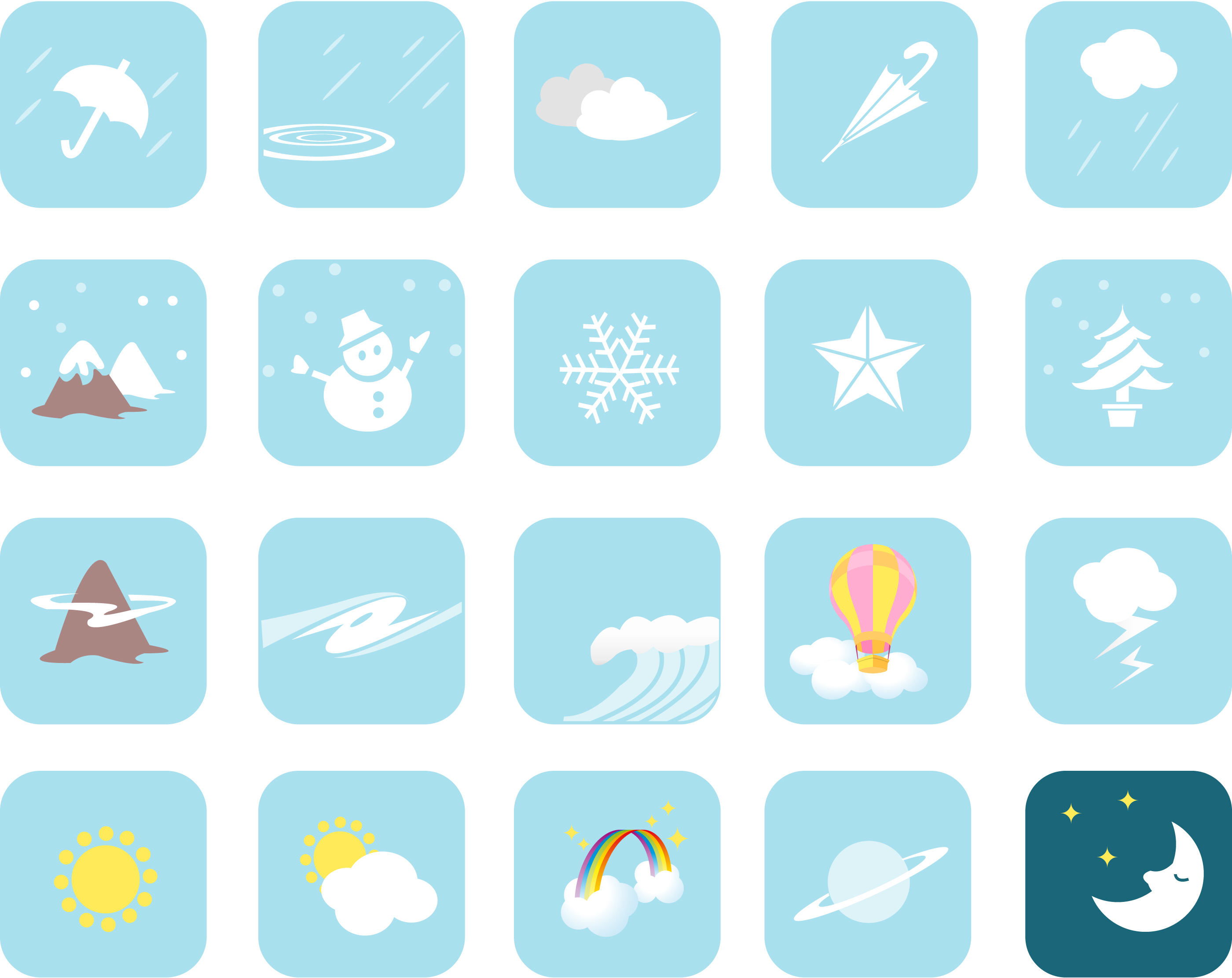 Weather Vector Symbols