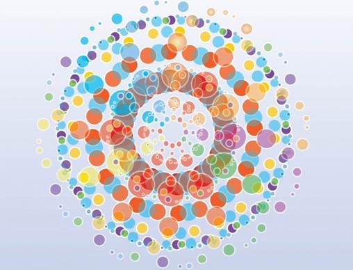 Free Colorful Circles Background