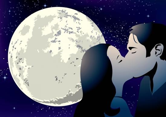 Kissing Couple Vector