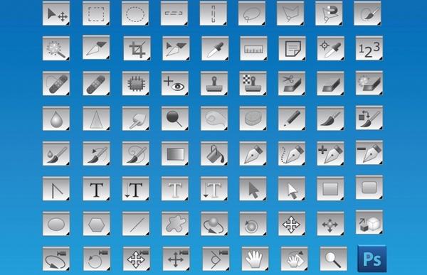 Free Photoshop Tools Icons