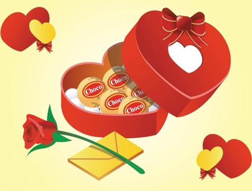 Valentine Gifts Vector