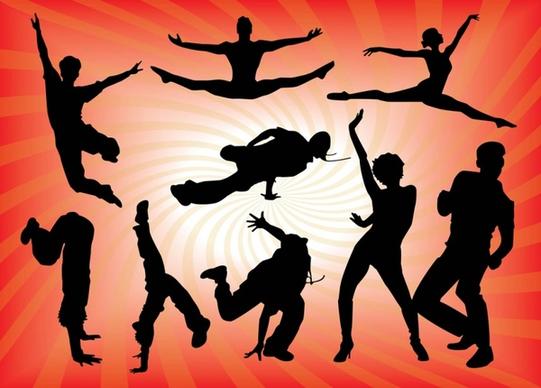 Dancing People Vector Graphics