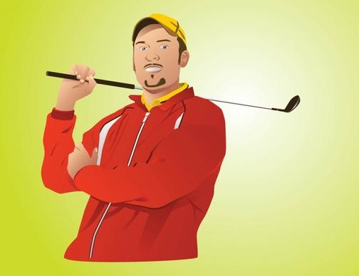 Golf Pro Vector