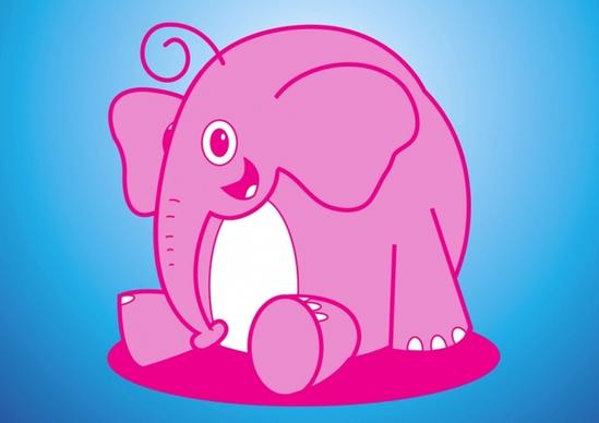 Elephant Vector Cartoon