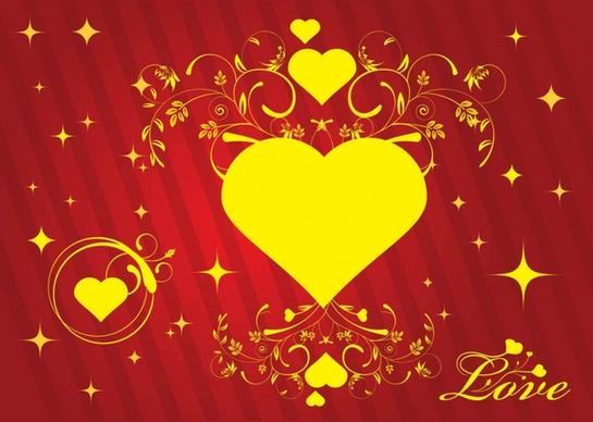 Love Card Vector