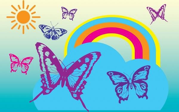 Free Butterflies Vectors