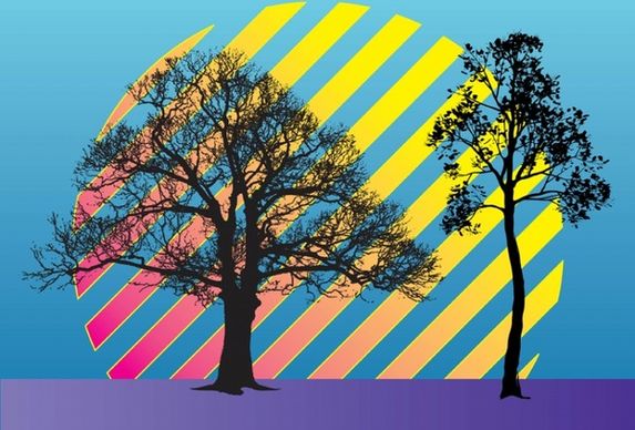 Trees Vector Illustration