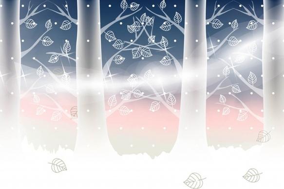 Winter Landscape Vector