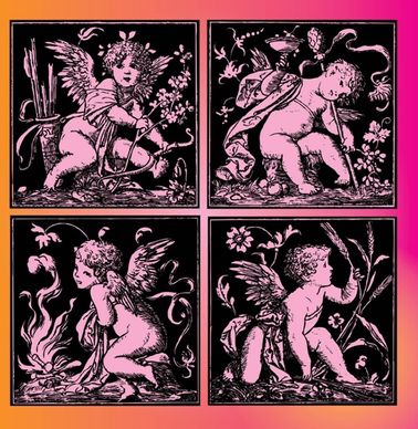 Vintage Cupid Vectors