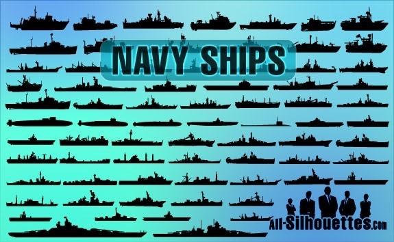 Vector Navy Ships