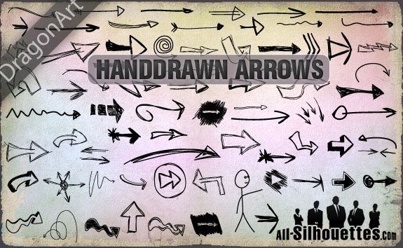 Hand Drawn Vector Arrows