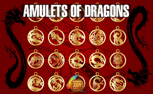 Vector Amulets of Dragons