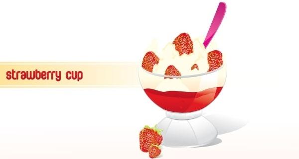 Strawberry Frozen Yogurt Cup