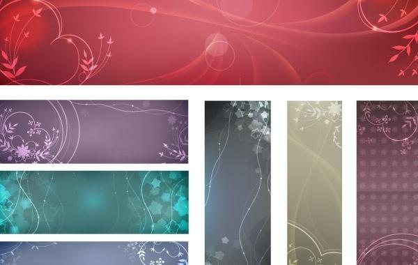  flowery vector backgrounds