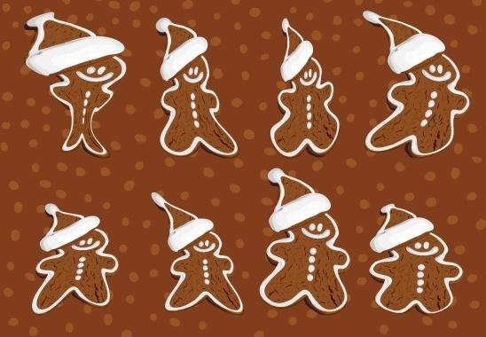 Gingerbread Cookies Vector