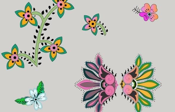 vector flowers