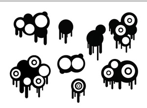 Circles And Drips Set