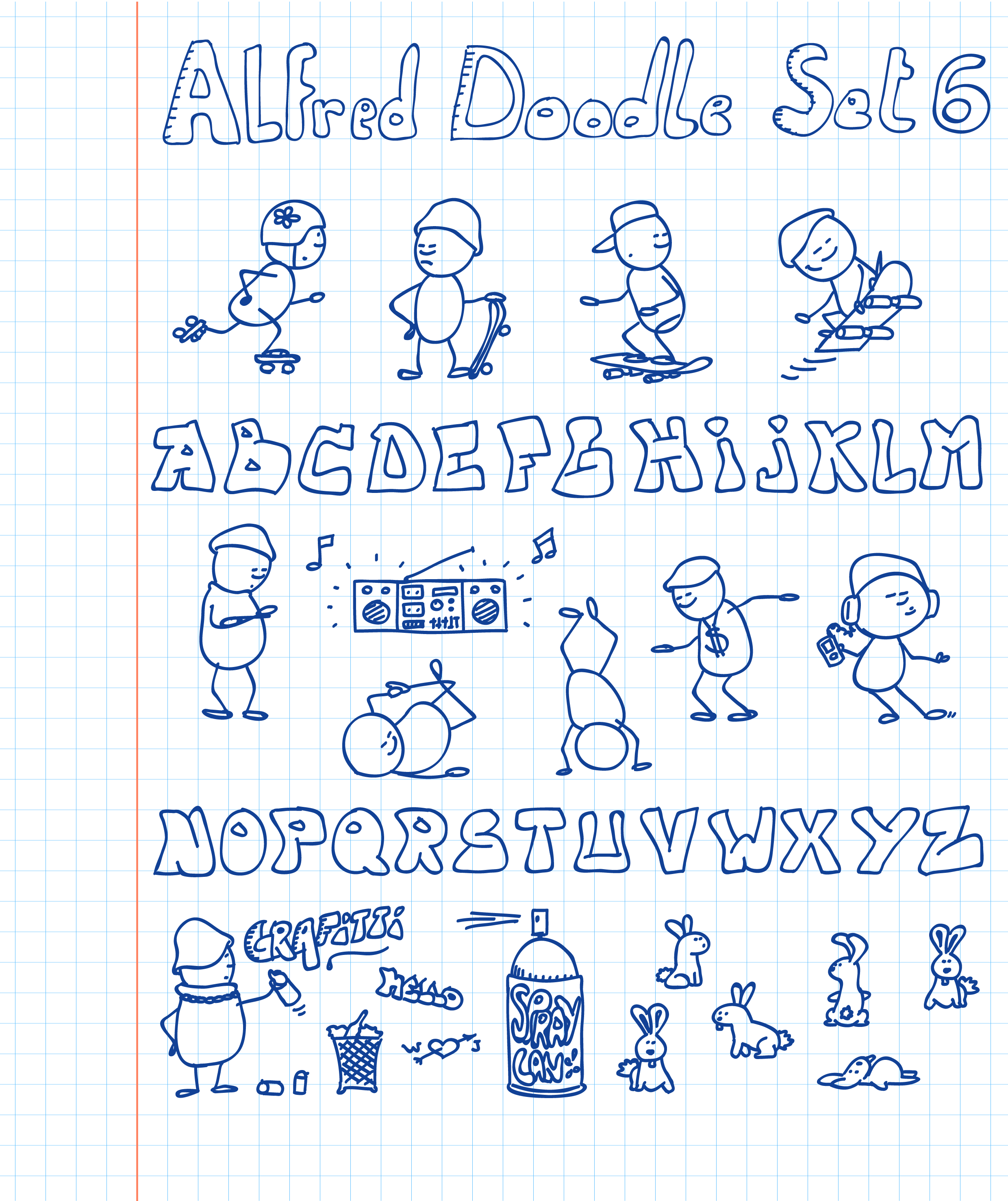  Alfred Doodle Set 6