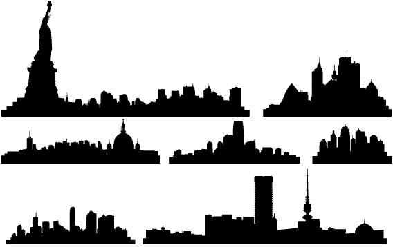 Free Vector City Skylines