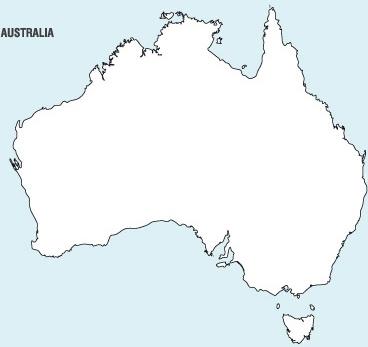 Australia Map Vector