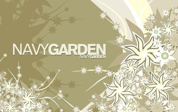 Free Vector Composition Navy Garden