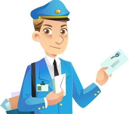 Mail Man Vector 