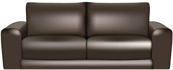 Brown Leather Sofa