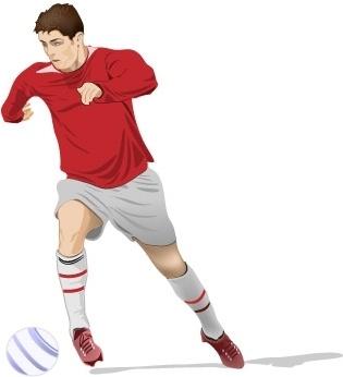 Soccer Player Vector