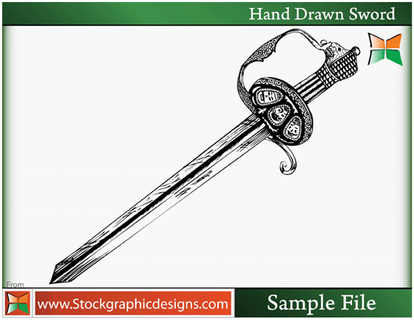 Hand Drawn Sword