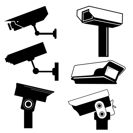 CCTV Camera Vector Graphics